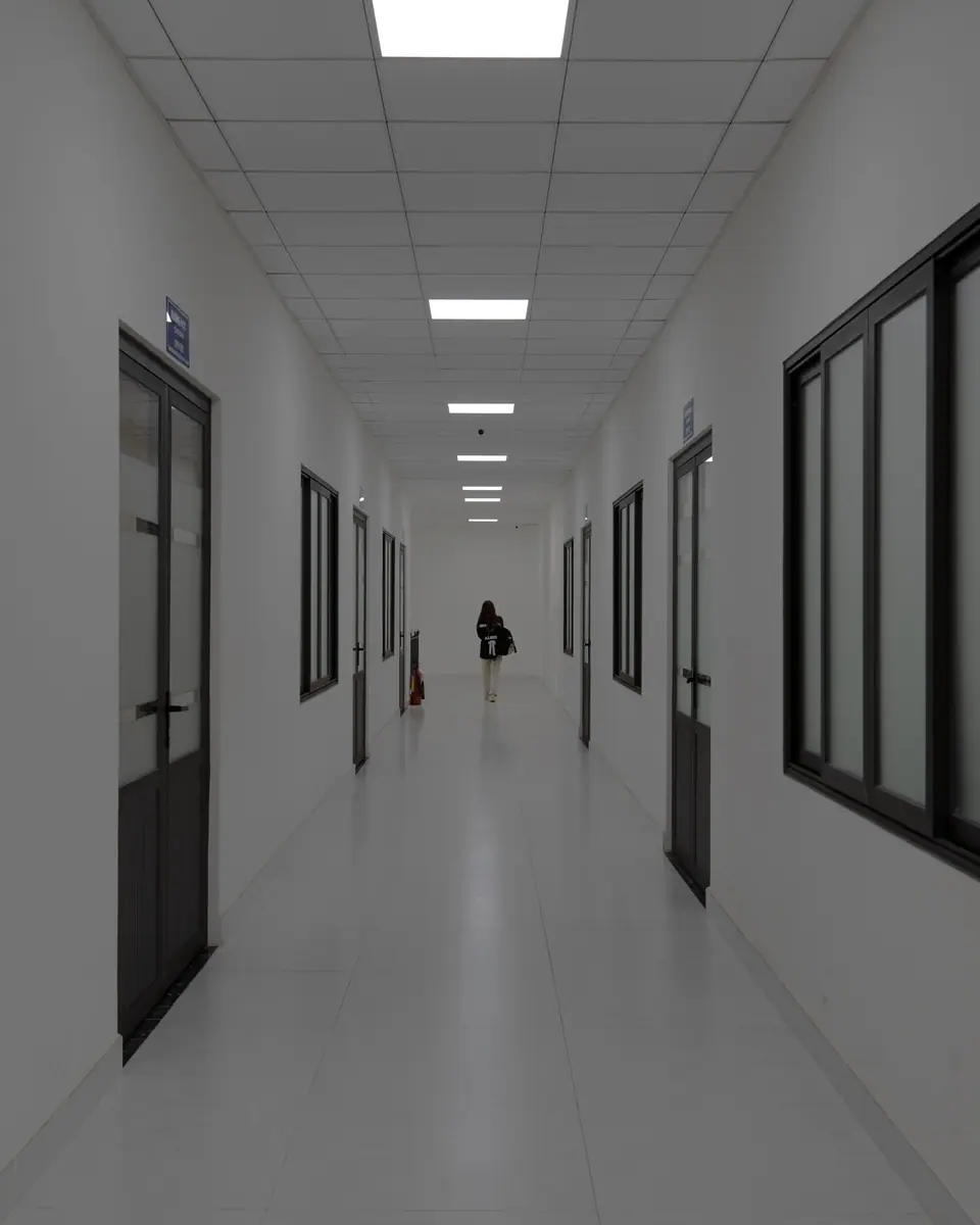 Lorong putih kantor